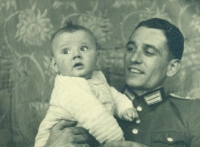 Otto Rinke with his father in 1943