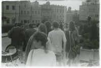 Pochod Havlíčkovy mládeže / 29. července 1989 / archiv D. Šidláka