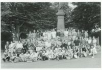 The marching of Havlíček's Youth club, a group photo / July 29, 1989, Havlíčkova Borová / archive of D. Šidlák