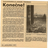 Historical article in local magazine Ružomberský hlas. 