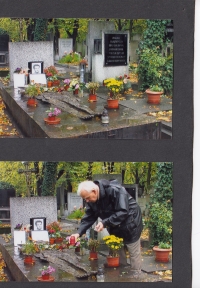 At Jan Palach's grave
