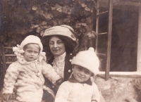 Grandmother Marie Lukavská with children (Marie and Antonín)