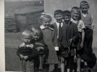 Ladislav Císař (*1942) second from the right, among cousins from the mother's side.
