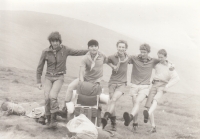 Martin Ehrlich on a trip with members of a secret illegal group of young Christians (around 1982 to 1984)