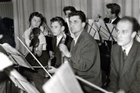 Milan Báchorek (úplně vpravo) / 60. léta