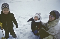 Manželka Maja s deťmi Filipom a Elou
1981
