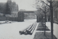Protitankové zátarasy v Hlinsku, jaro 1945