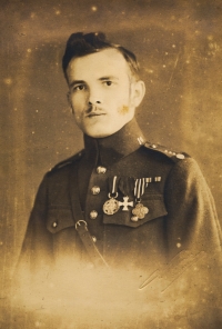 Josef Zrůst, witness' grandfather, a Czechoslovak Legion member