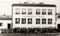 Masarykova škola v Holýšově v roce 1932