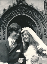 wedding of Jana Veselá IN August 1971
