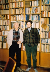 Ivan Junášek s cestovatelem Miroslavem Zikmundem / 1997 