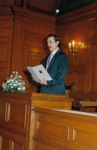 As a representative during weddings, 1990s