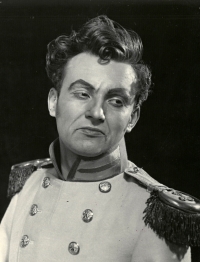 Miloslav Nekvasil at the opera Děkabristé in Ostrava in 1957