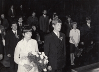 Svatba Michala Hrona se Zdeňkou Štýbrovou, Liberec, 9.10.1971