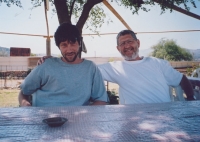 Michal Hron se synem Davidem, Izrael, 2007