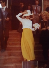 The wedding with Cesar in a church, Milano, July 1972