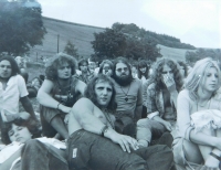 Na festivalu asi v Hradci nad Moravicí (asi 1983)