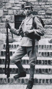 Rudolf Brož as a soldier (1917-1918)