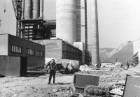 Construction of cement works in Turna nad Bodvou in 1968