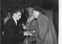 Tomáš Podaný at graduation