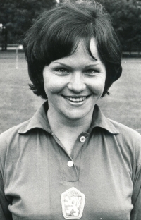 1980, Jarmila Králíčková in the Czechoslovak national team jersey 