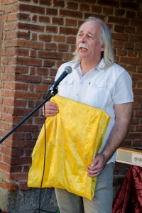 M. Šaman speaking at the Domov Sv. Zdislavy (St. Zdislava's Home), October 2019 