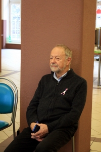At the Faculty of Education in Pilsen - Dr Václav Holeček, one of the seven brave teachers who supported faculty's students during the strike (November 17th 2019) 