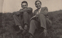 Antonín Pavel Kejdana with František Čada in 1963