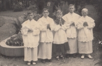 Ministrants in Náchod in 1942