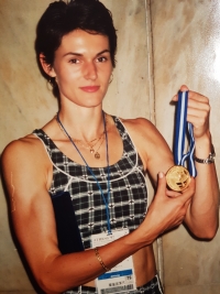 With the medal