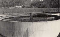 Waste water treatment plant in Bubeneč in 1959