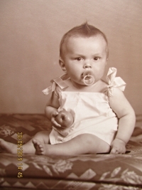 Josef Kubát as a baby