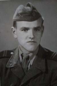 In the army. Around 1950