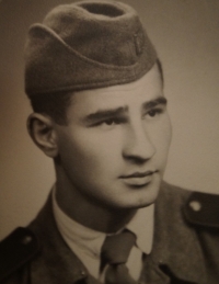 During the compulsory military service, about 1956