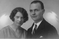 Wedding photo of Josef Hlobil, 1929 