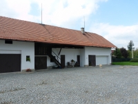 The estate's barns in present