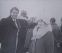 Ing. Ladislav Kmetík s manželkou (70.te roky)