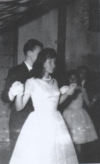 Magda´s Prom ball, High School in Stropkov, 1962
