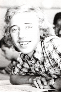 Petr Michálek during studies in 1982
