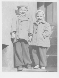 Children Miroslav and Alena, Vsetín, 1950s