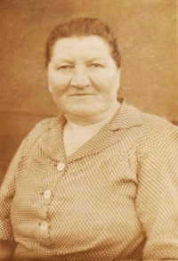 The grandmother of the witness Františka Vajdová