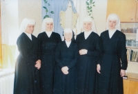 Reception of three new novices, Jarmila on the left, August 1989 