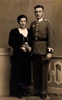 Grandfather Karel Machal with grandmother 