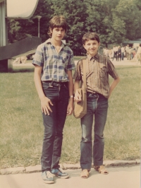 Miroslav Fleischman (on right) with Vladimír Vašta, cca 1982