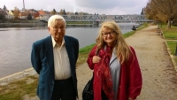 Josef Šnejdar with his daughter Jarmila Horáková
