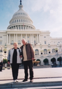 Traveling around America with her husband, The United States Capitol in Washington