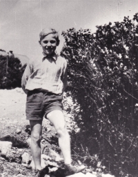 Dalibor Motejlek during his childhood in Roprachtice