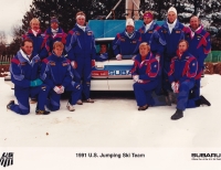 Jako trenér skokanského týmu v USA, 1991