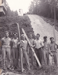 The Czechoslovak team of the ski jumpers, the 1960s