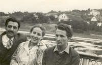 Mr and Mrs Jech and Abdul Rahman Ghassemlou (left), Czechoslovakia, 1959